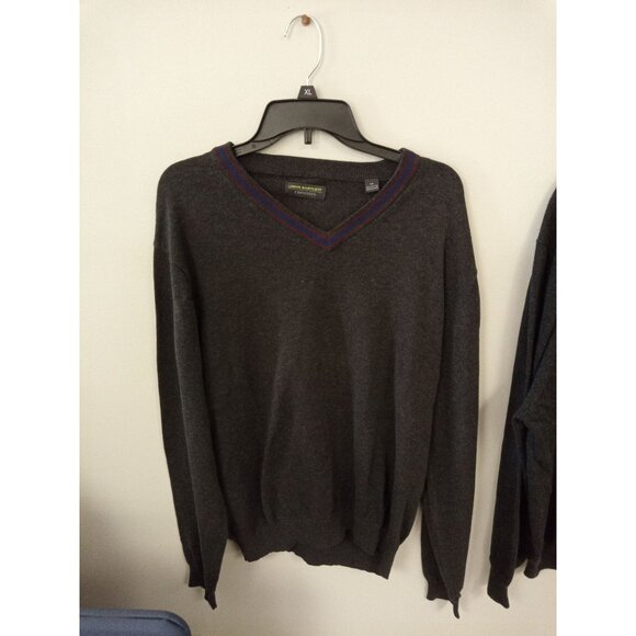 3 pcs Sweaters John Bartlett Chaps Kenneth Roberts XXL Grey Black Blue - Picture 2 of 10